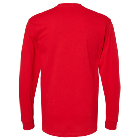 M&O 4820 Gold Soft Touch Long Sleeve T-Shirt - Deep Red