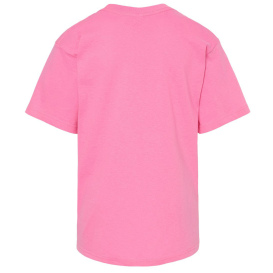 M&O 4850 Youth Gold Soft Touch T-Shirt - Azalea