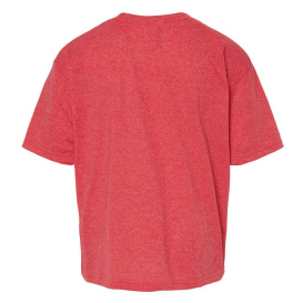 M&O 4850 Youth Gold Soft Touch T-Shirt - Heather Red