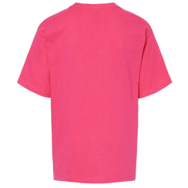 M&O 4850 Youth Gold Soft Touch T-Shirt - Heliconia