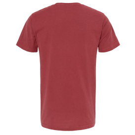 M&O 6500M Unisex Vintage Garment Dyed T-Shirt - Crimson