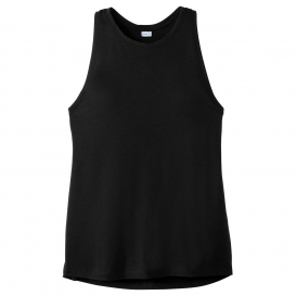 Sport-Tek LST402 Ladies PosiCharge Tri-Blend Wicking Tank - Black Triad ...