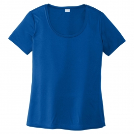 Sport-Tek LST420 Ladies Posi-UV Pro Scoop Neck Tee - True Royal