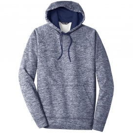 Sport-Tek ST225 PosiCharge Electric Heather Fleece Hooded Pullover - True Navy Electric