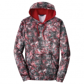 Sport-Tek ST230 Sport-Wick Mineral Freeze Fleece Hooded Pullover - Deep Red