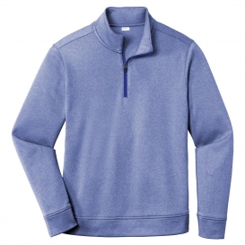 Sport-Tek ST263 PosiCharge Sport-Wick Heather Fleece 1/4-Zip Pullover - True Royal Heather