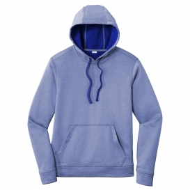 Sport-Tek ST264 PosiCharge Sport-Wick Heather Fleece Hooded Pullover - True Royal Heather