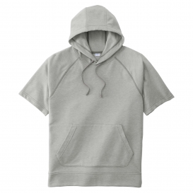Sport-Tek ST297 Tri-Blend Wicking Fleece Short Sleeve Hooded Pullover - Light Grey Heather