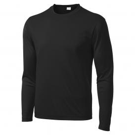 Sport-Tek ST350LS Long Sleeve PosiCharge Competitor Tee - Black | Full ...