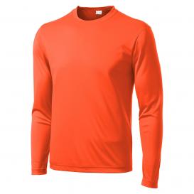 Sport-Tek ST350LS Long Sleeve Competitor Tee - Neon Orange | Full Source