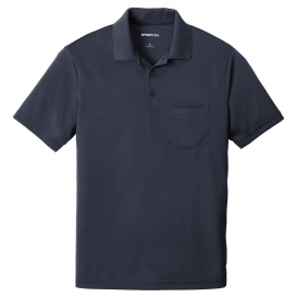 Sport-Tek ST640P PosiCharge RacerMesh Pocket Polo - True Navy | Full Source