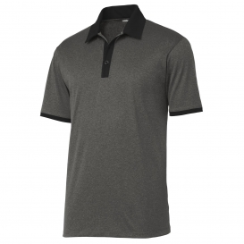 Sport-Tek ST667 Heather Contender Contrast Polo - Graphite Heather/Black