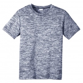 Sport-Tek YST390 Youth PosiCharge Electric Heather Tee - True Navy Electric
