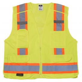 Radians SV46G Type R Class 2 Breakaway Surveyor Safety Vest - Yellow/Lime