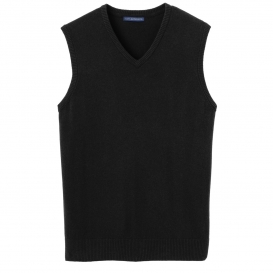 Port Authority SW286 Sweater Vest - Black | Full Source