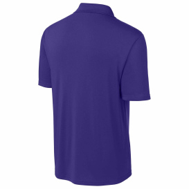 Sport-Tek ST104 Competitor United Polo - Purple/White