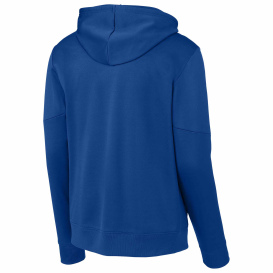 Sport-Tek ST255 Sport-Wick Fleece United Pullover Hoodie - True Royal/White