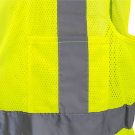 Full Source US2LM19 Type R Class 2 Mesh Safety Vest - Yellow/Lime
