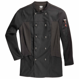 Chef Designs 053W Women\'s Deluxe Airflow Chef Coat - Black