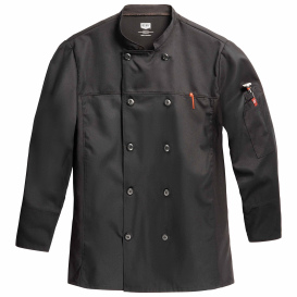 Chef Designs 054M Men\'s Deluxe Airflow Chef Coat - Black