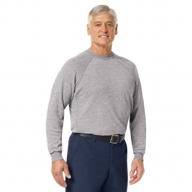 Workrite Fire Service FT40 Men\'s Athletic Style Long Sleeve Station Wear T-Shirt - Heather Grey
