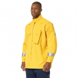 Workrite Fire Service FW81 Men\'s Relaxed Fit Wildland Jacket - Yellow