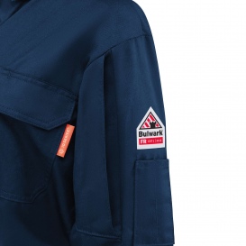 Bulwark FR QC24 Men\'s iQ Series Lightweight Mobility Coverall - Navy