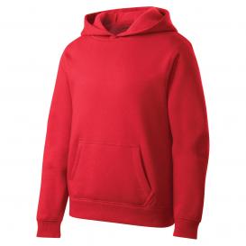 Sport-Tek YST254 Youth Pullover Hooded Sweatshirt - True Red