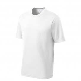 Sport-Tek YST340 Youth PosiCharge RacerMesh Tee - White