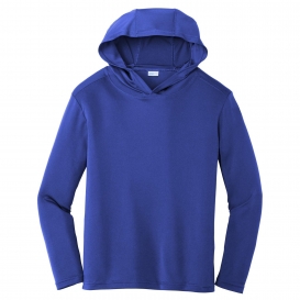 Sport-Tek YST358 Youth PosiCharge Competitor Hooded Pullover - True Royal