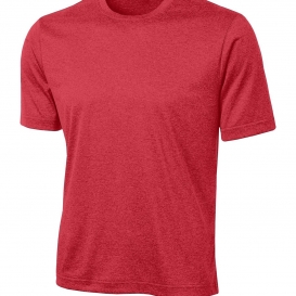 Sport-Tek YST360 Youth Heather Contender Tee - Scarlet Heather