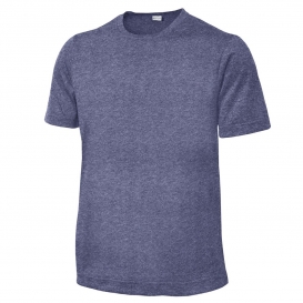 Sport-Tek YST360 Youth Heather Contender Tee - True Navy Heather
