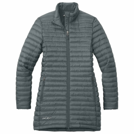 Eddie Bauer EB515 Ladies Packable Quilted Full-Zip - Metal Grey