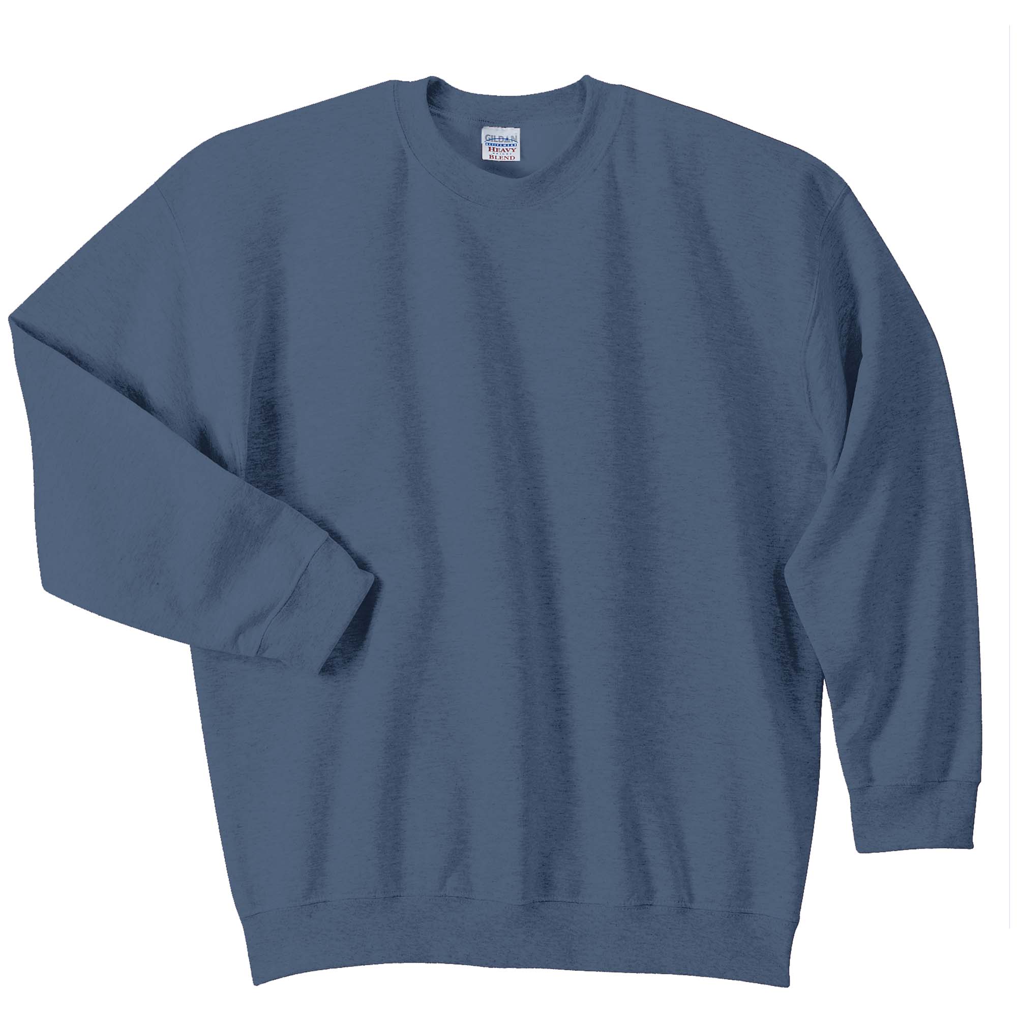 18000 Gildan Heavy Blend™ Crewneck Sweatshirt Indigo Blue – Detail