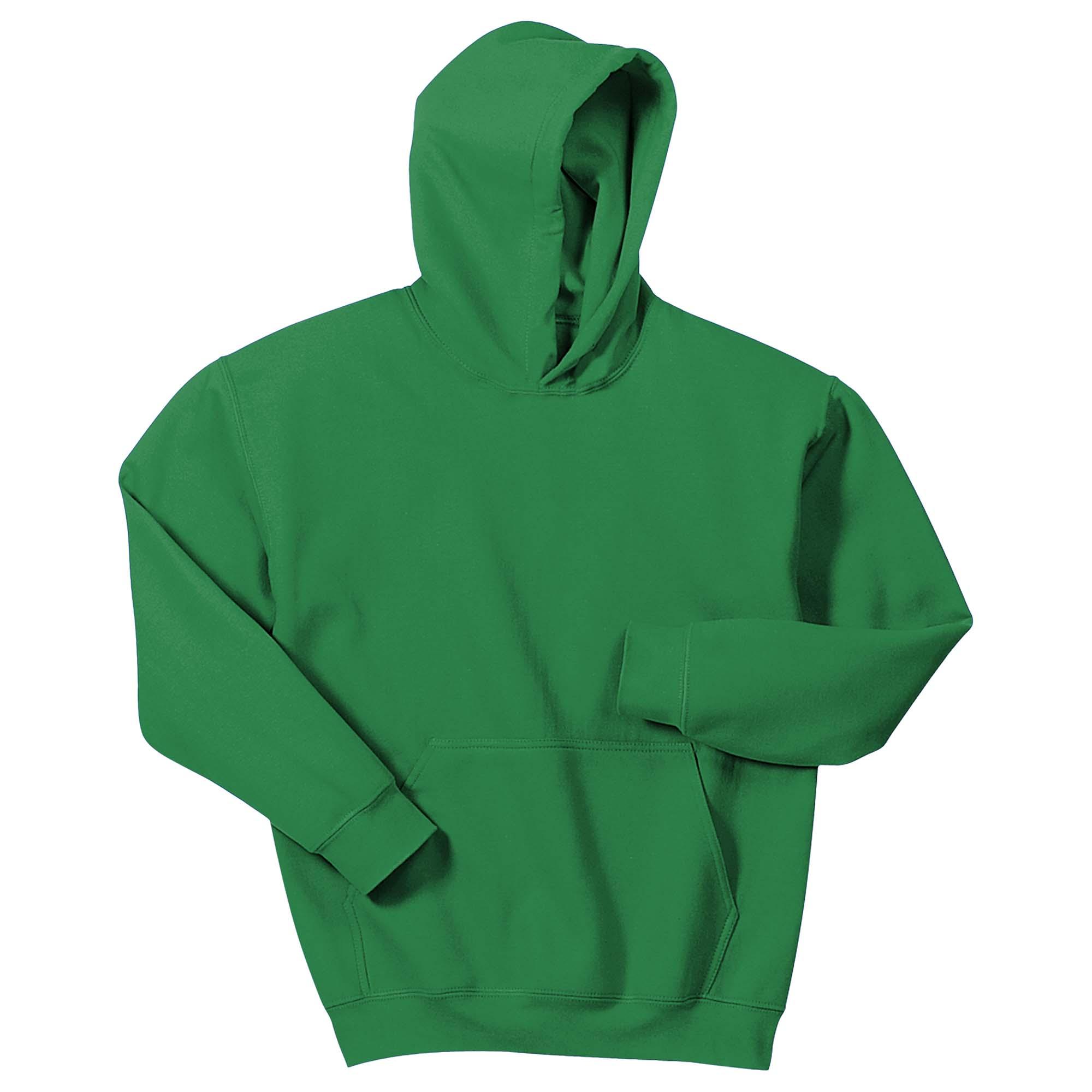 Gildan 18500B Youth Heavy Blend Hooded Sweatshirt - Irish Green | Full ...