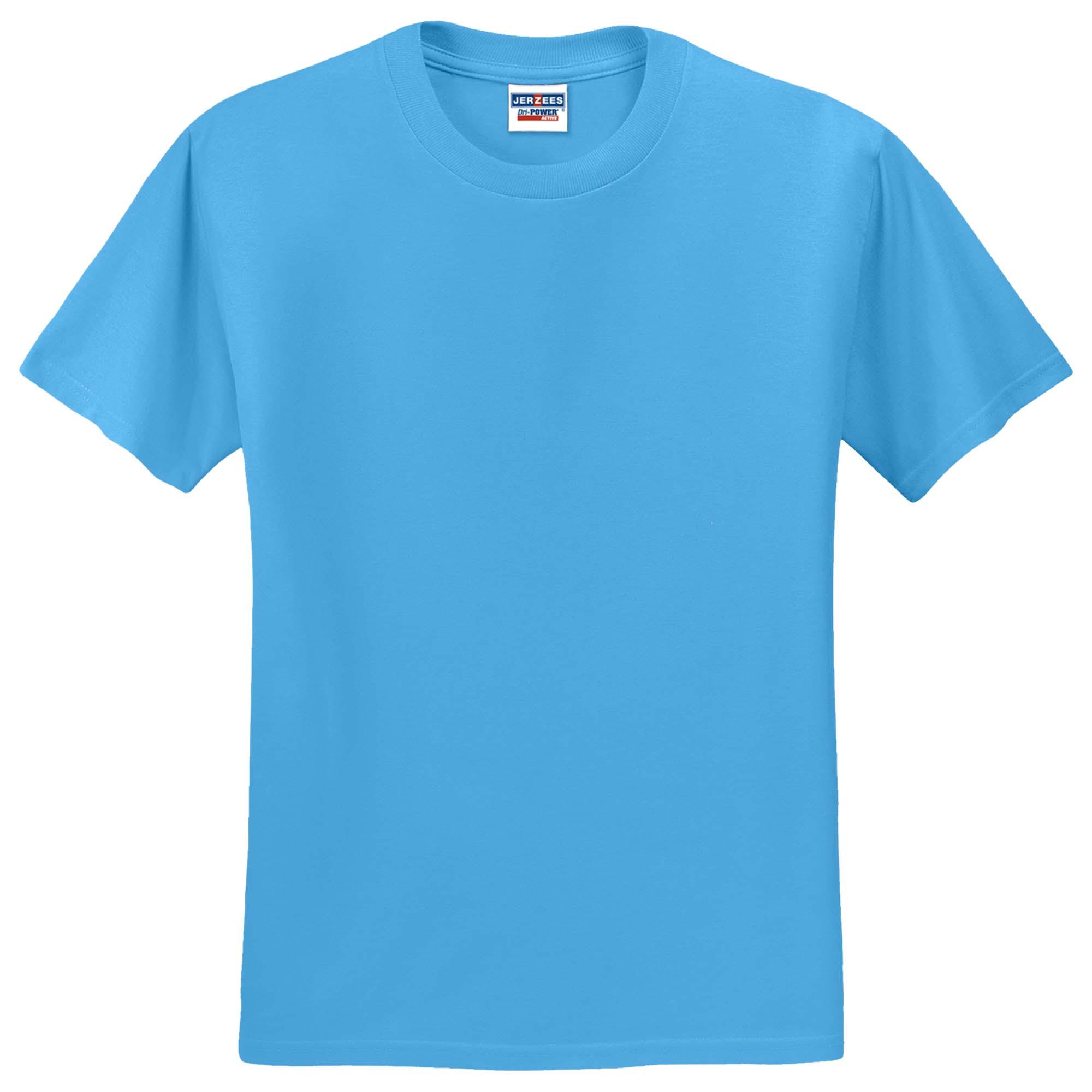 Jerzees 29M Dri-Power 50/50 Cotton/Poly T-Shirt - Aquatic Jerzees 29M Dri-Power 50/50 Cotton/Poly T-Shirt - Aquatic