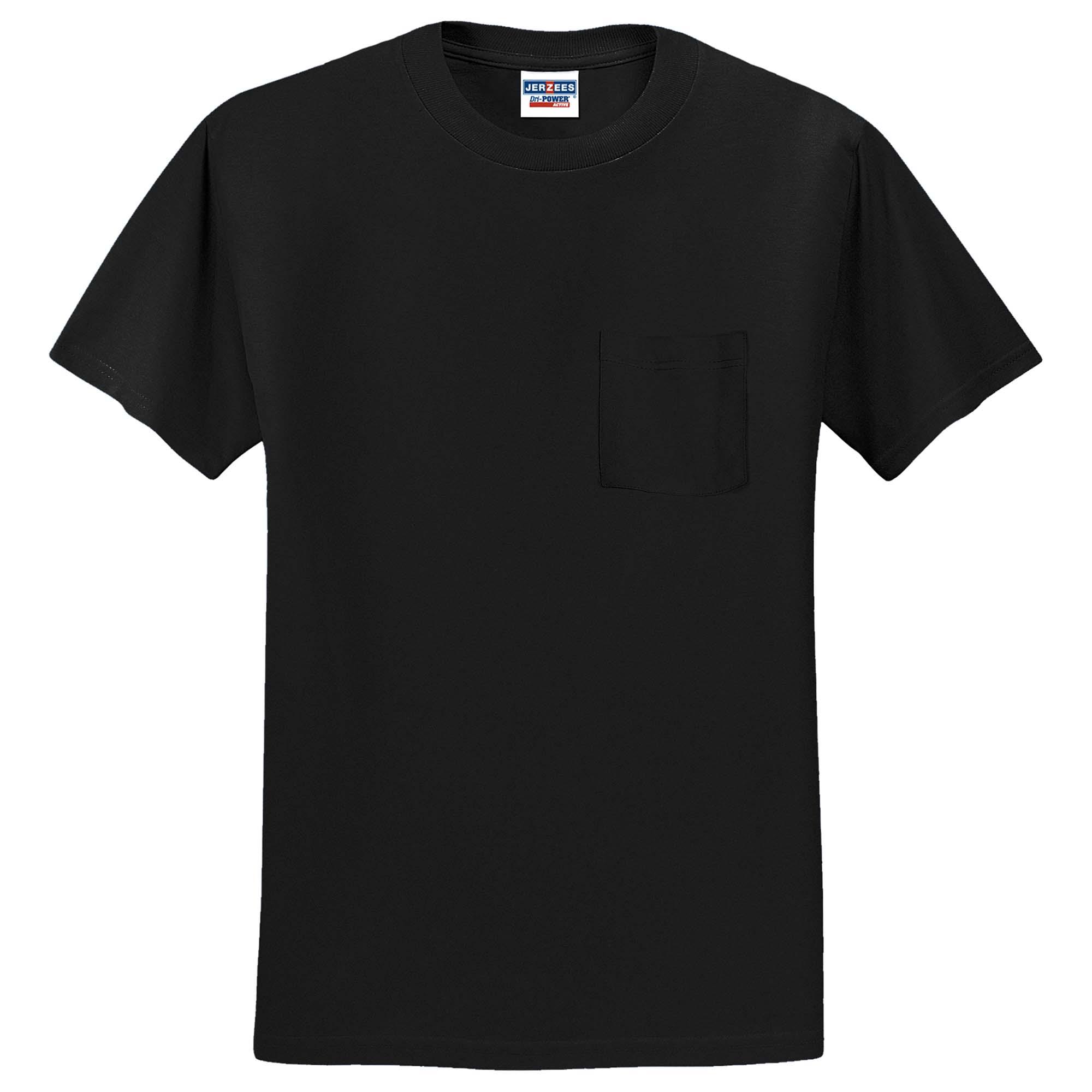 Jerzees 29MP Dri-Power 50/50 Cotton/Poly Pocket T-Shirt