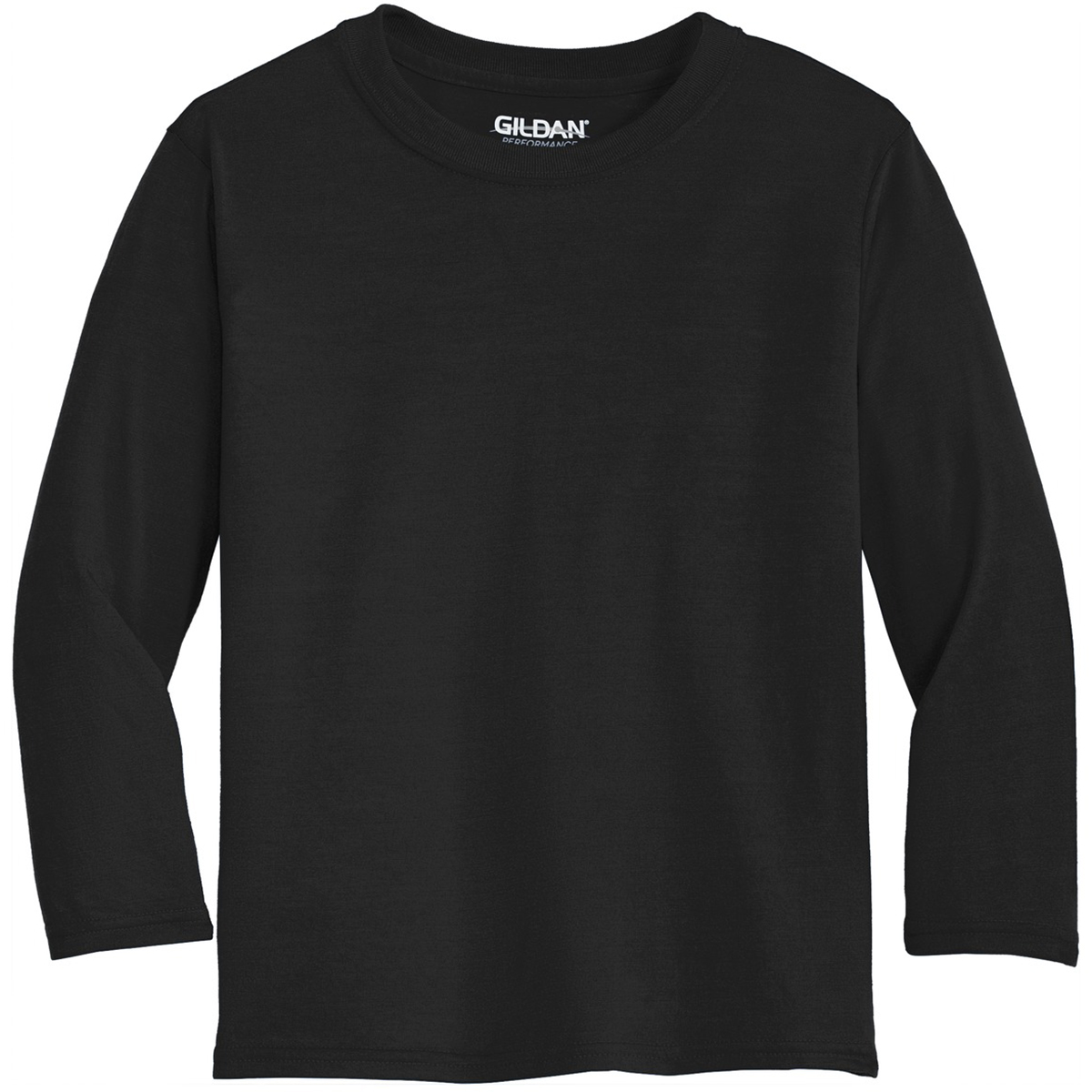 Gildan 42400B Youth Gildan Performance Long Sleeve TShirt Black