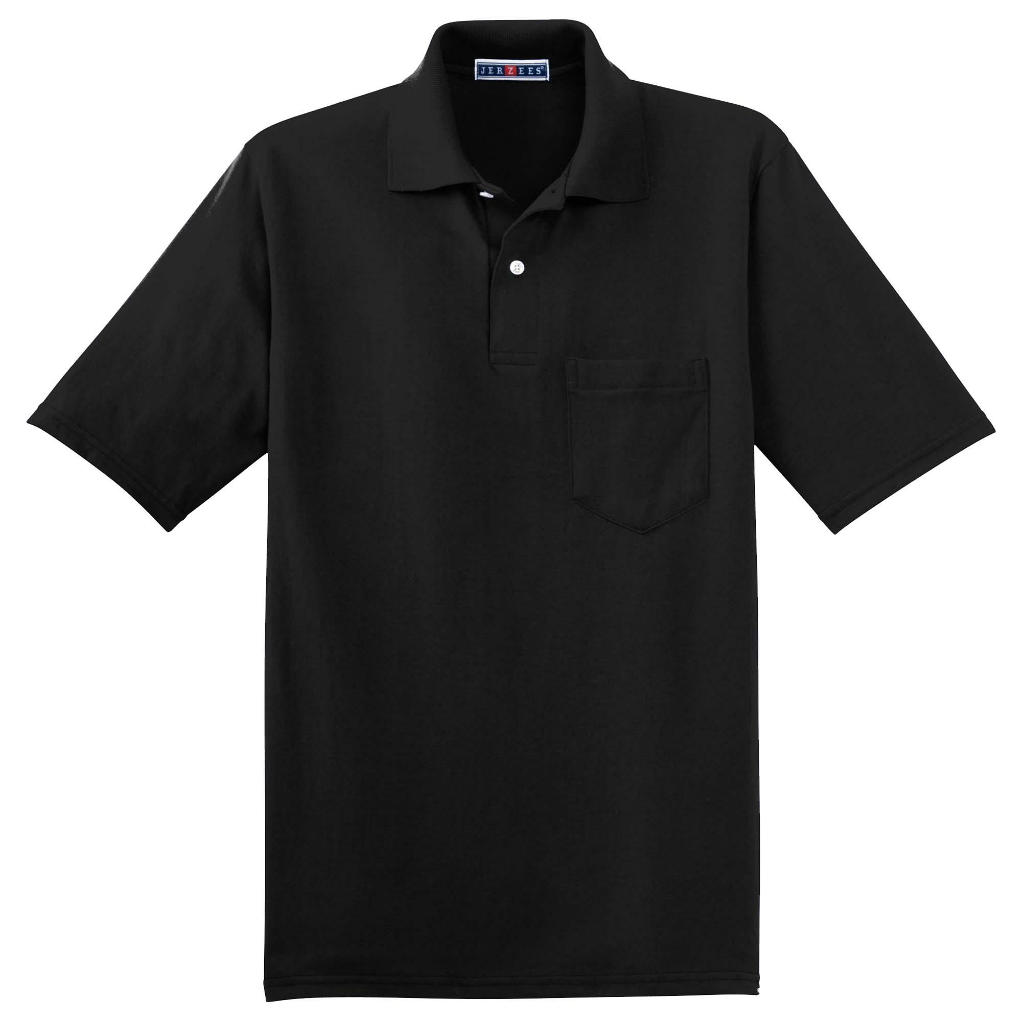 Jerzees 436MP SpotShield 5.6-Oz Jersey Knit Sport Shirt with Pocket ...