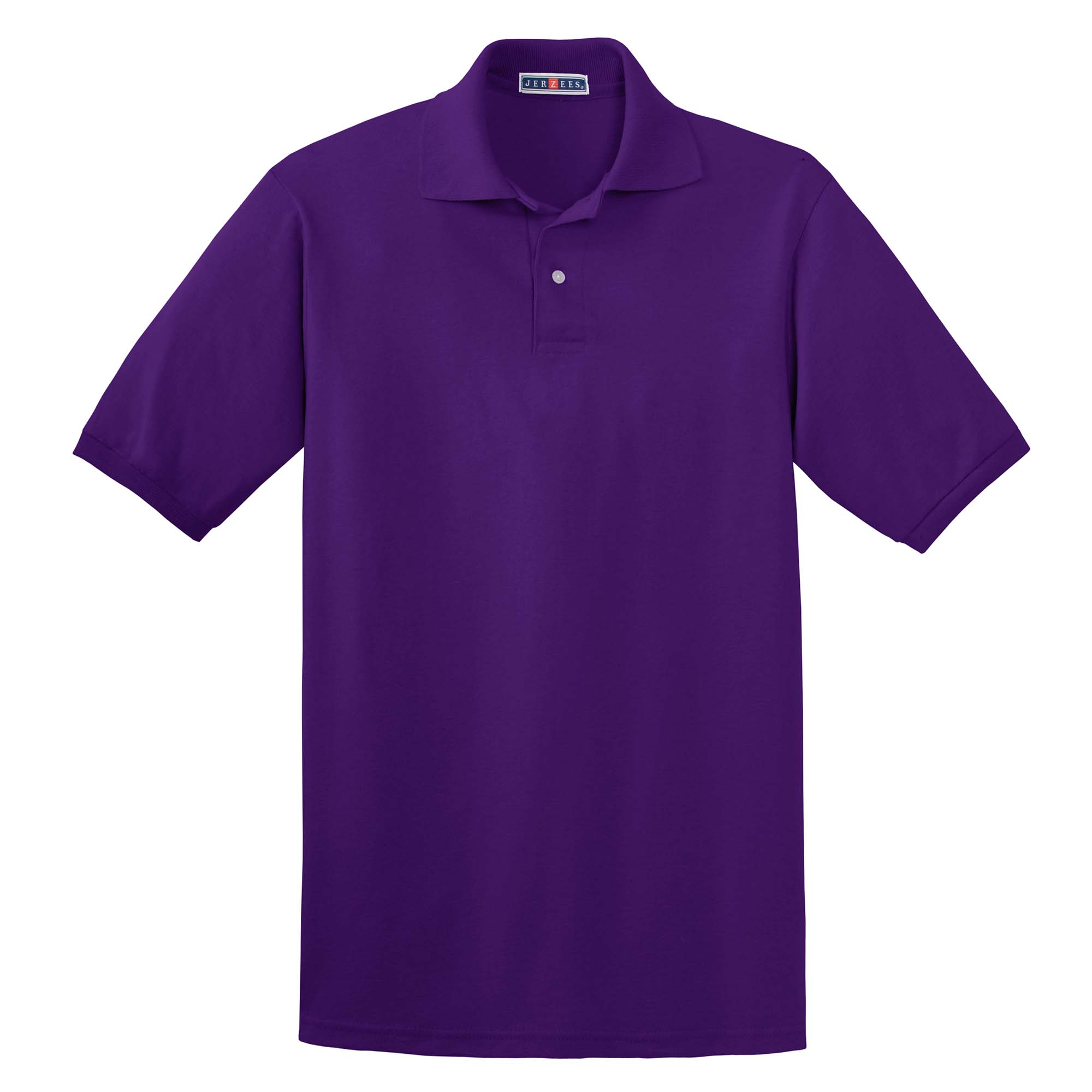 Large Jerzees 437M Adult 50-50 Cotton and Polyester Sport Shirt44; Deep Purple