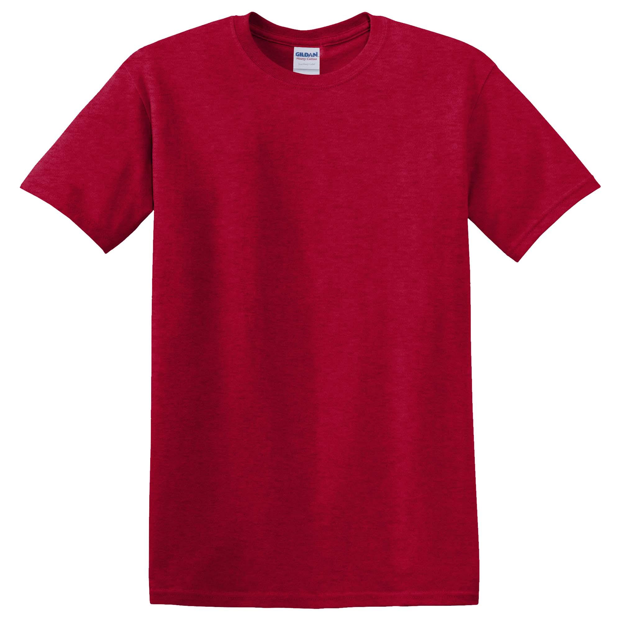 Gildan 5000 Heavy Cotton T-Shirt - Antique Cherry Red | Full