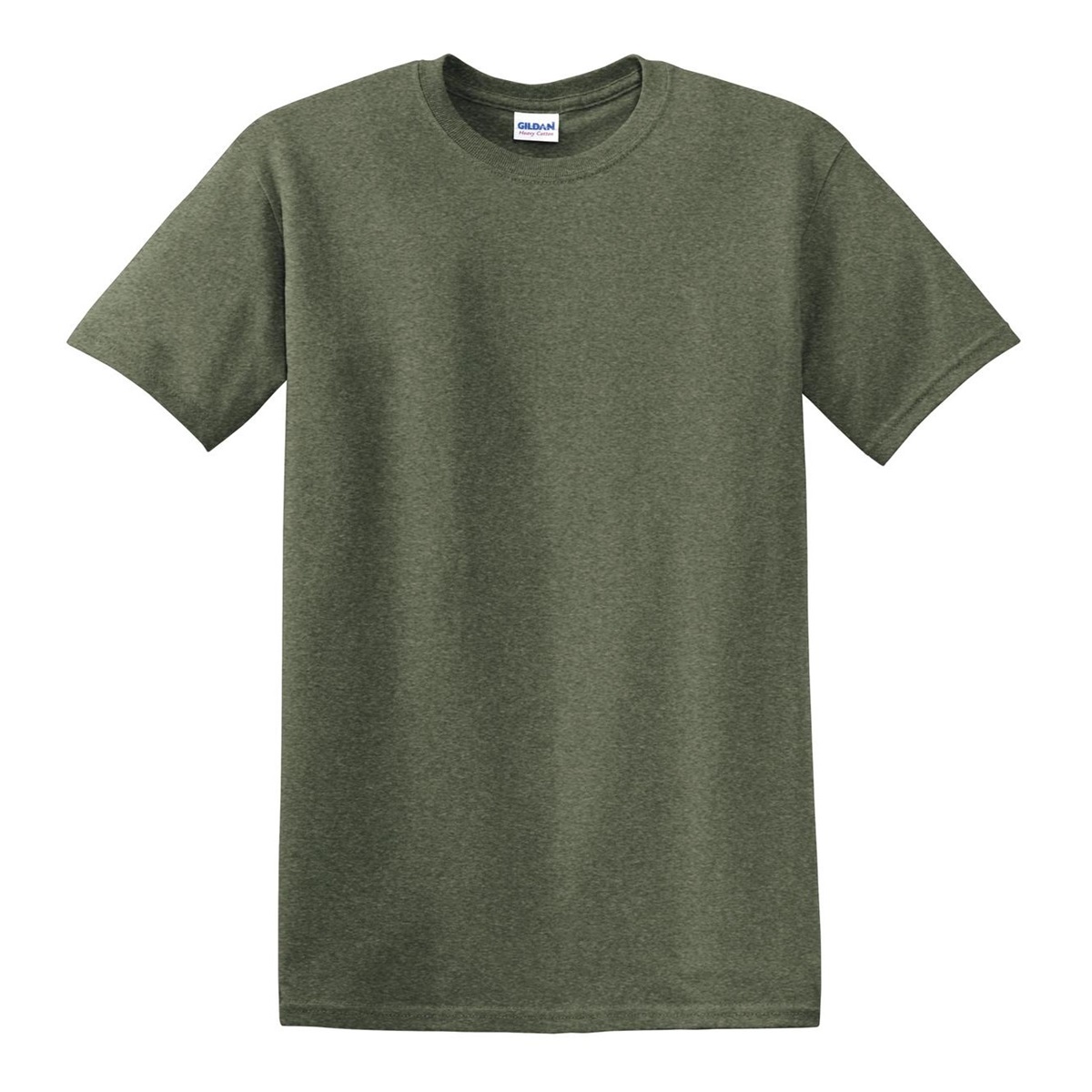 Gildan 5000 Heavy Cotton T-Shirt - Heather Military Green | FullSource.com