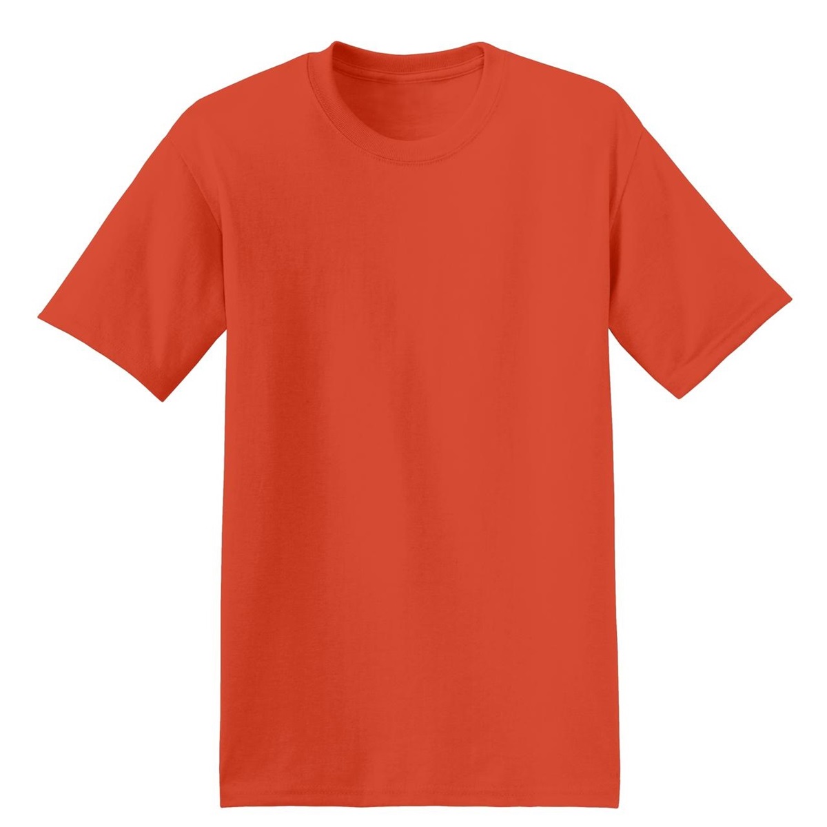 Hanes 5170 EcoSmart 50/50 Cotton/Polyester T-Shirt - Orange | Full Source