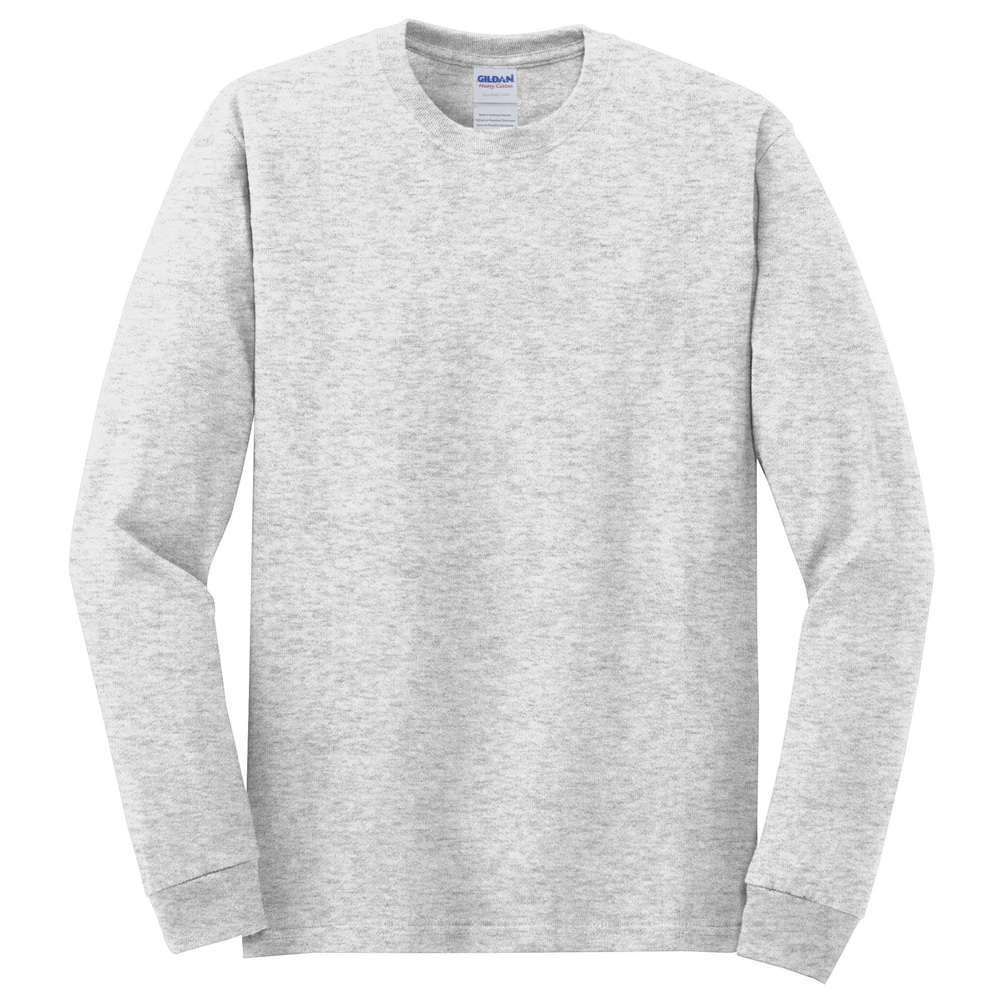 Gildan 5400 Heavy Cotton/Polyester Long Sleeve T-Shirt - Ash
