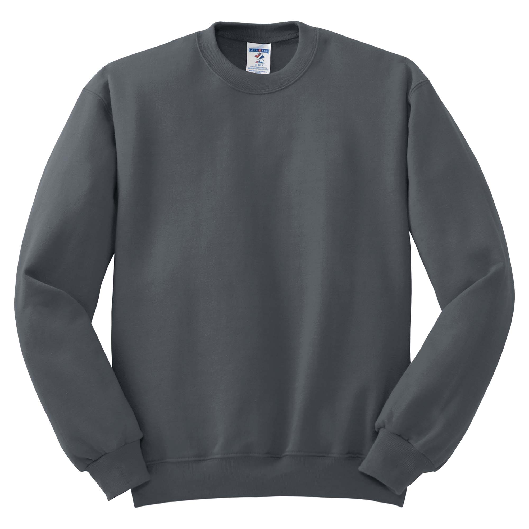 Jerzees 562M NuBlend Crewneck Sweatshirt - Charcoal Grey | Full Source