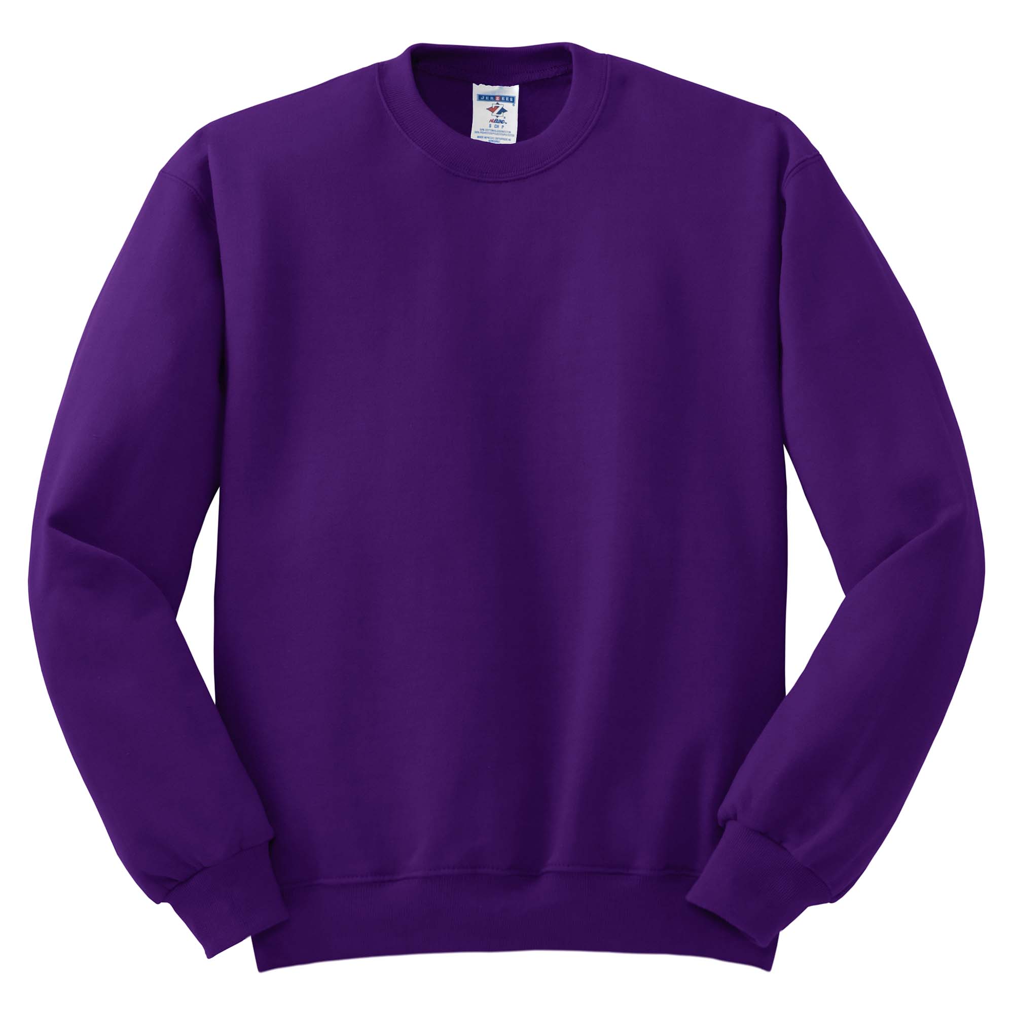 Jerzees 562M NuBlend Crewneck Sweatshirt - Deep Purple | Full Source