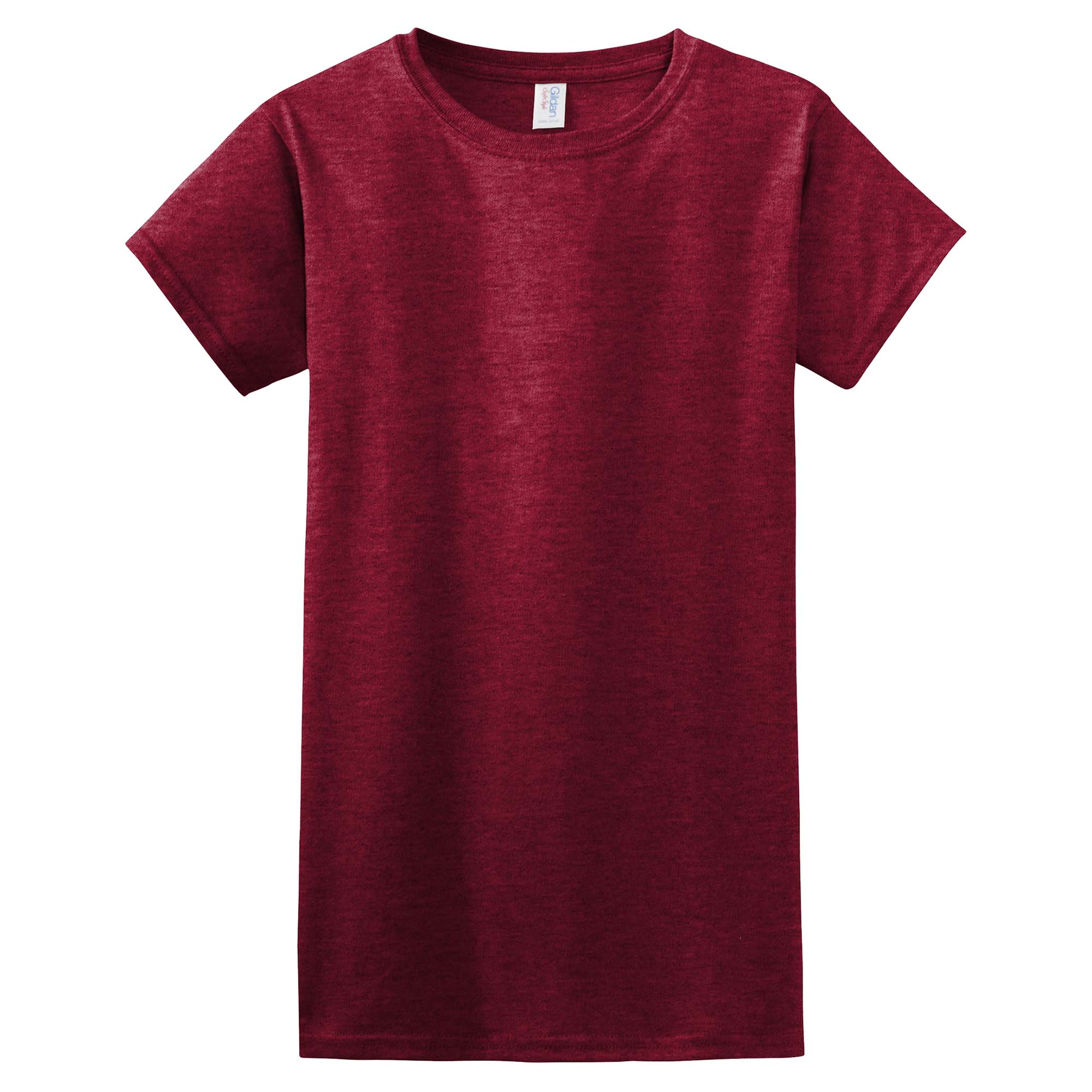 Gildan 64000l Softstyle Junior Fit T Shirt Antique Cherry Red Full