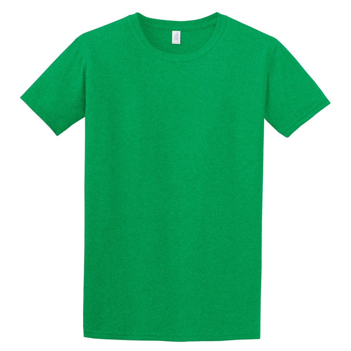 Gildan Ultra Cotton T-Shirt Uomo – 100% Cotone Pre-ristretto – Colletto Senza Cuciture – Safety Green/Heather Navy – XX-Large