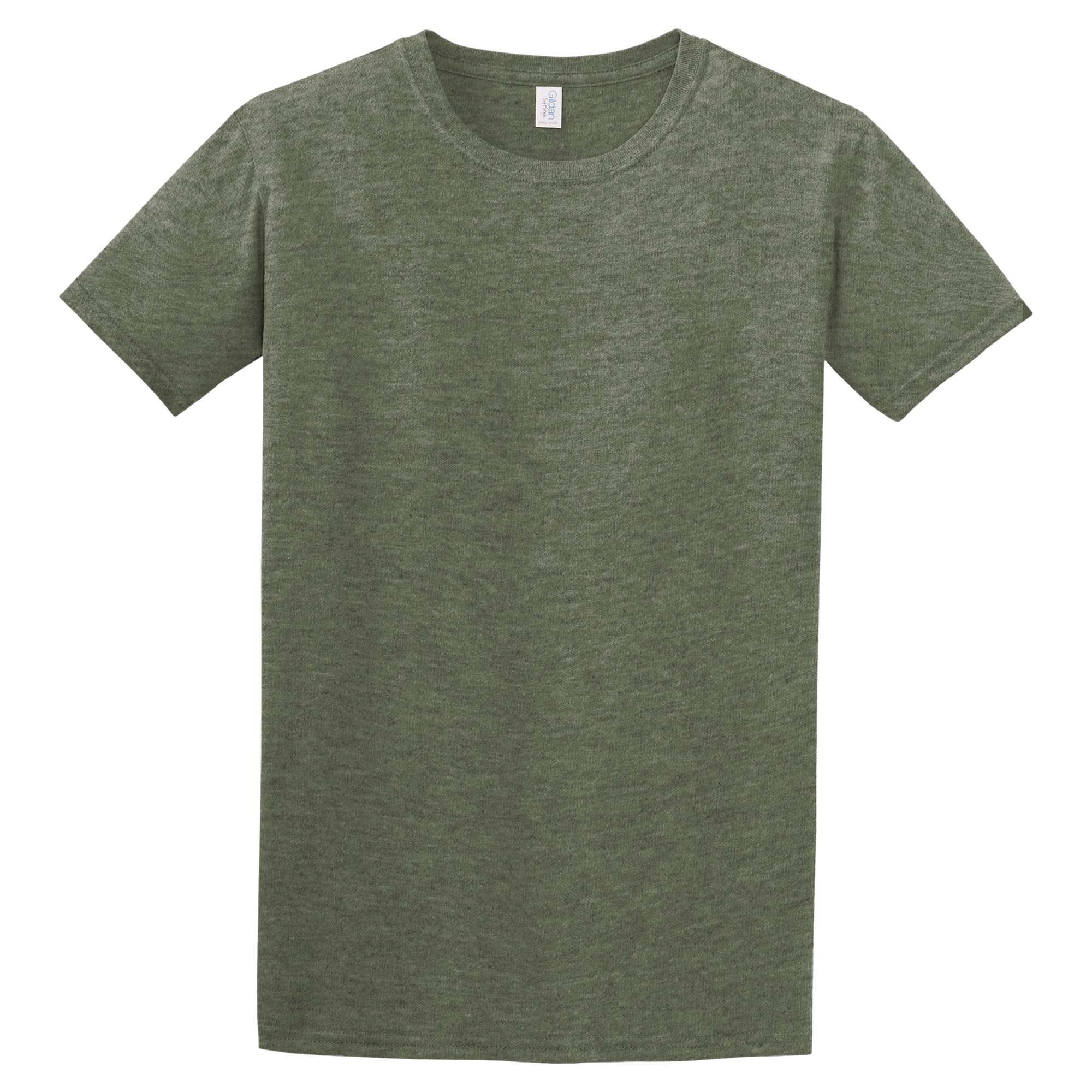 Gildan 64000 Softstyle T Shirt Heather Military Green Full Source