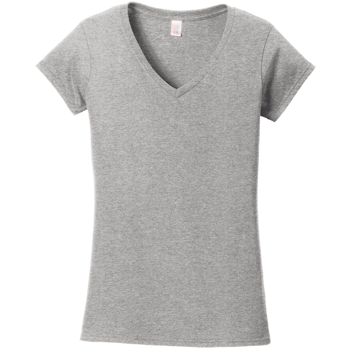 Gildan 64V00L Softstyle Junior Fit V-Neck T-Shirt - Sport Grey ...